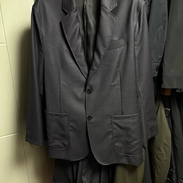 [BUNJANG] Brownyard Gray Set / (4) 브라운야드 자켓+긴바지+반바지 셋업 그레이