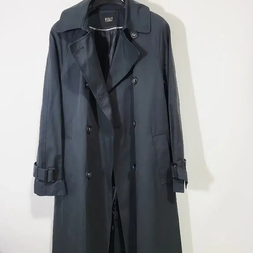 [BUNJANG] VISIT IN NEW YORK Trench Coat BL / VISIT 인 뉴욕 트렌치 코트 블