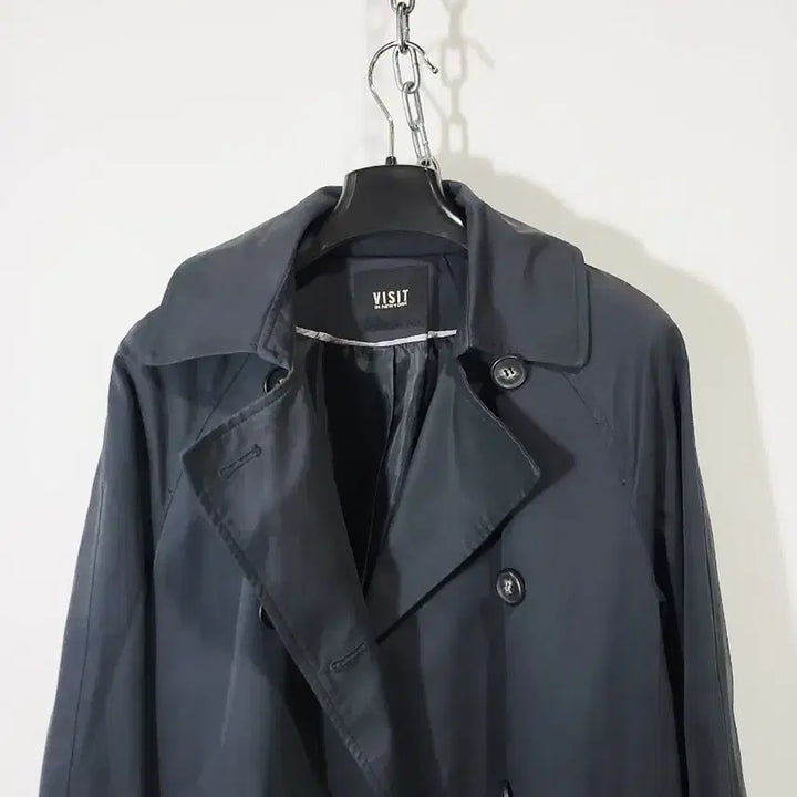 [BUNJANG] VISIT IN NEW YORK Trench Coat BL / VISIT 인 뉴욕 트렌치 코트 블