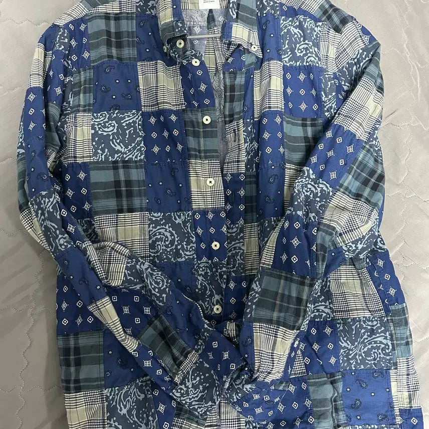 [BUNJANG] Brooks Brothers Madras Patchwork Shirt M Size / 브룩스 브라더스 마드라스 패치워크셔츠 M 사이즈