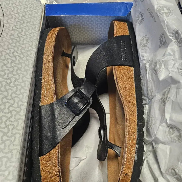 [BUNJANG] Birkenstock Gizeh Blue Sandals 280 (New) / 버켄스탁 Gizeh (기제) 블랙 280 새상품