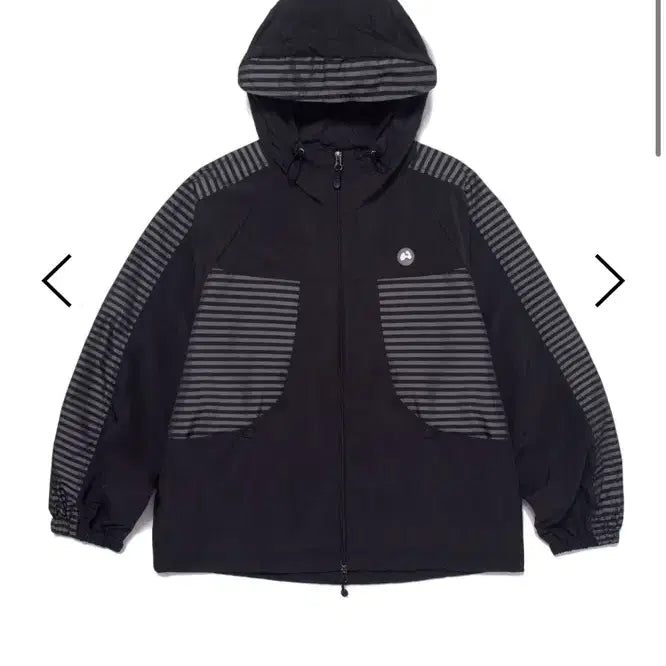 [BUNJANG] HUG YOUR SKIN Stripe Windbreaker / 허그유어스킨 Stripe wind-breaker