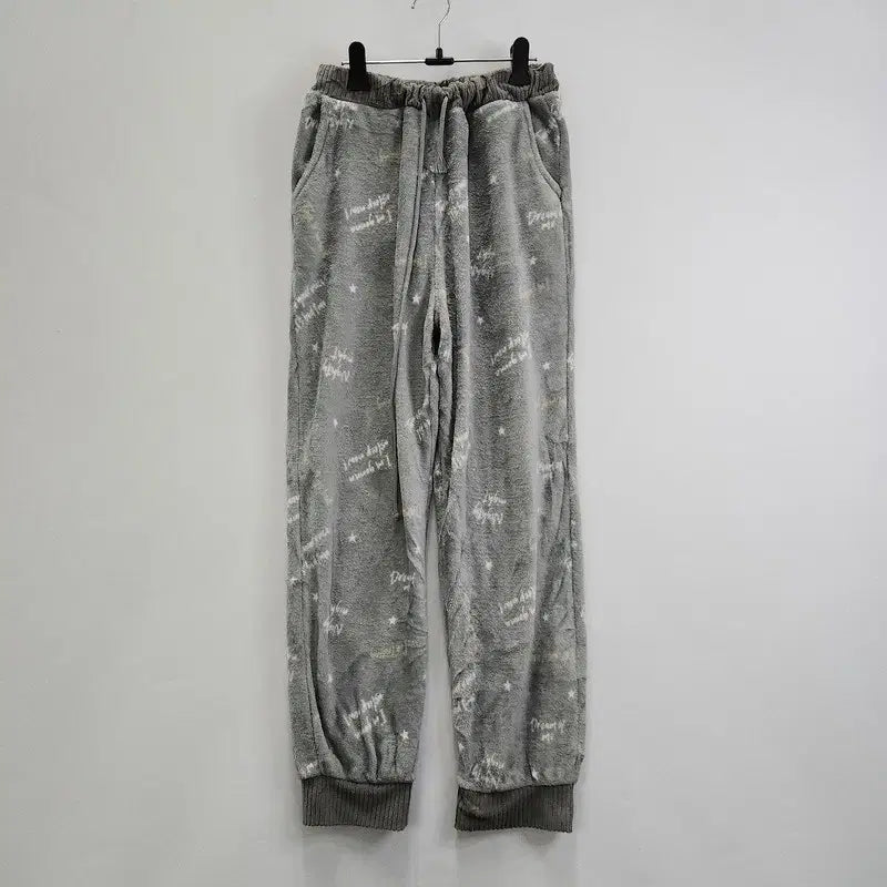 [SOLD OUT] 빈티지 레터링 스타 후리스 조거 팬츠
