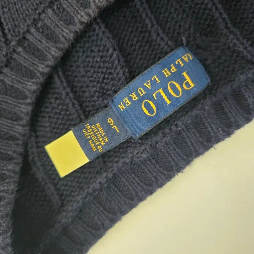 [BUNJANG] Ralph Lauren Navy Cable Knit Sweater (Men's L) / 폴로 랄프로렌의 네이비 꽈배기 남자 니트 L