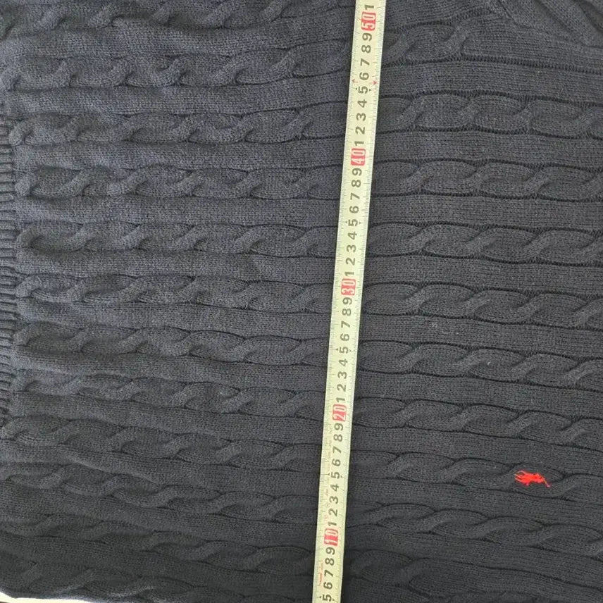 [BUNJANG] Ralph Lauren Navy Cable Knit Sweater (Men's L) / 폴로 랄프로렌의 네이비 꽈배기 남자 니트 L