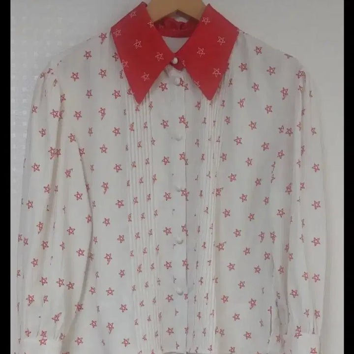 [BUNJANG] Lucky Chouette Star Pattern Blouse / 럭키슈에뜨 별 패턴 블라우스