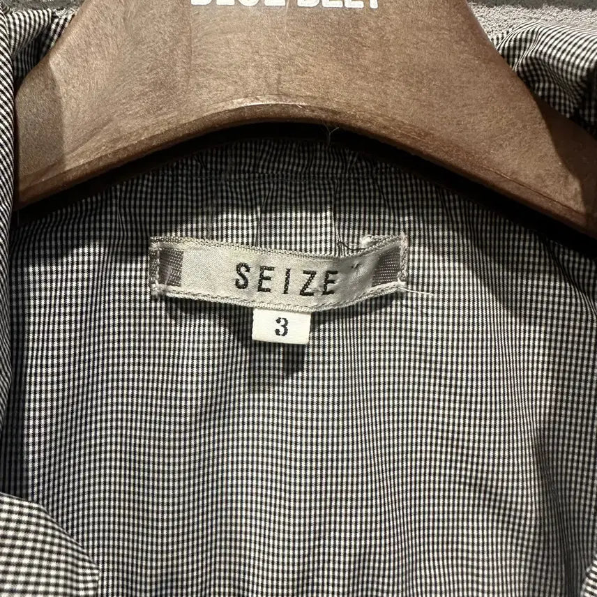 [BUNJANG] Vintage Gray Jacket / JPN VINTAGE 야상 자켓 셔링 카라넥 허리 스트링 디테일 그레이