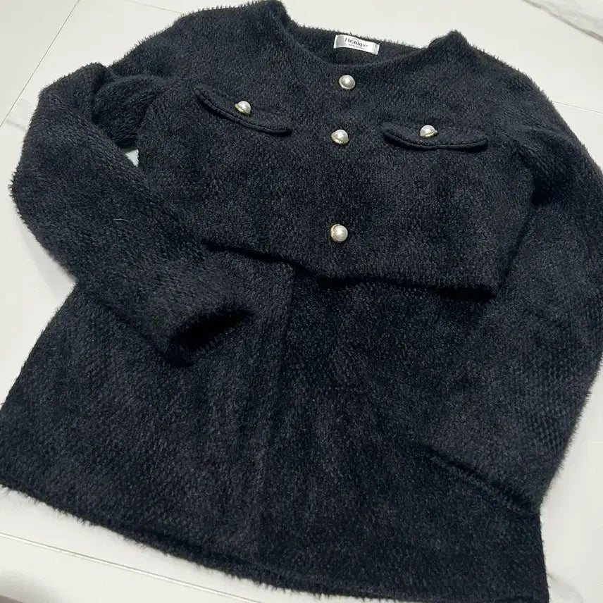 [BUNJANG] Heeinique Tweed Set Black Outfit / 히니크 트위드 셋업 블랙 하객룩