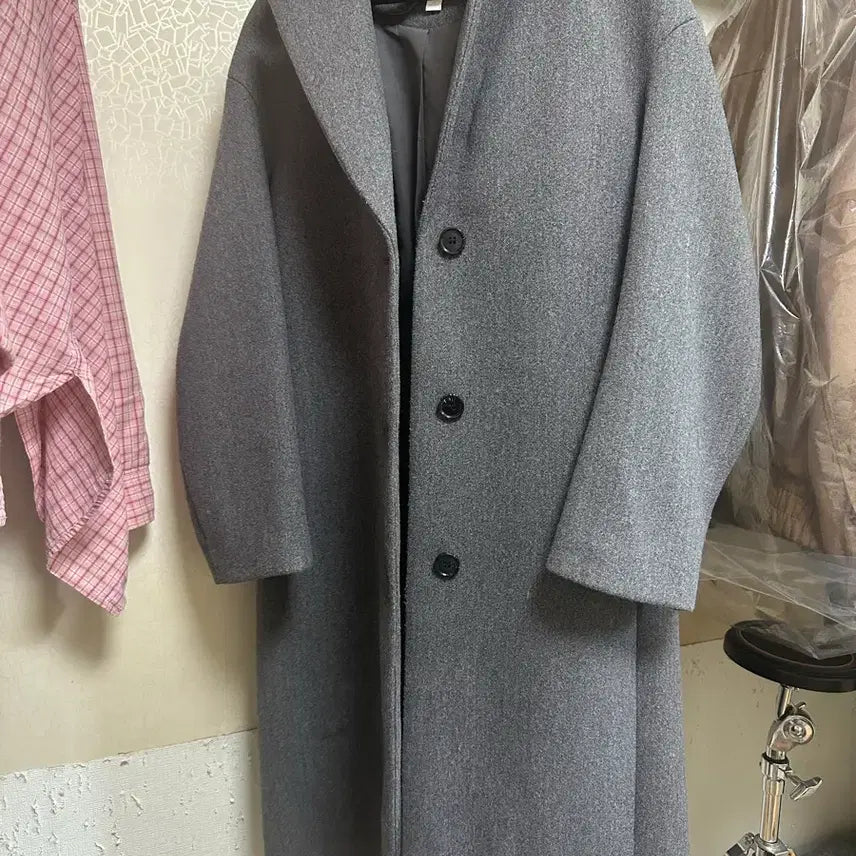 [BUNJANG] H&M Straight Cut Coat / H&m 코트 흐앤므 스트레이트 컷 코트