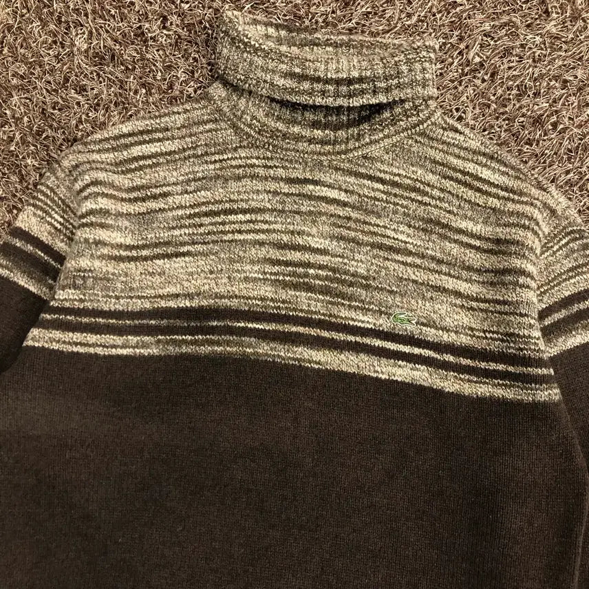 [BUNJANG] Lacoste Turtleneck Wool Knit / 105 라코스테 터틀넥 울 폴라 니트