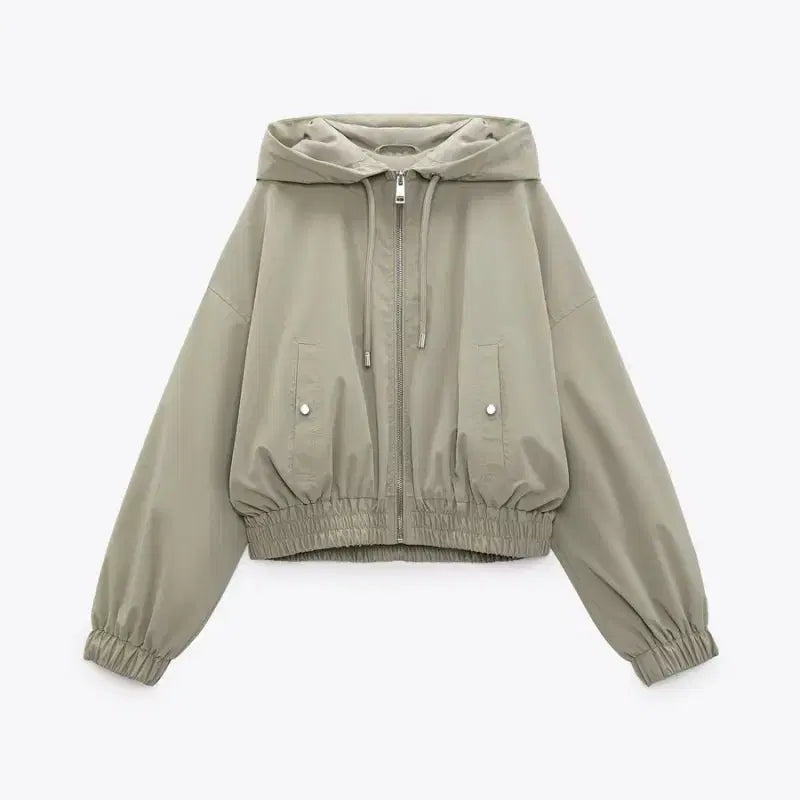 [BUNJANG] Zara Cropped Bomber Jacket / 자라 크롭 봄버 재킷