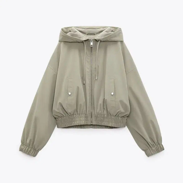 [BUNJANG] Zara Cropped Bomber Jacket / 자라 크롭 봄버 재킷