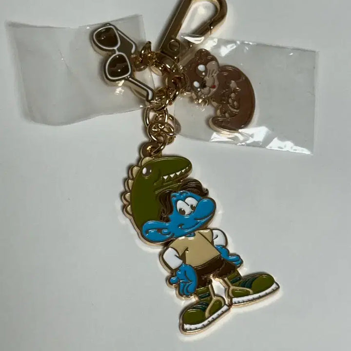 [BUNJANG] Seventeen Dino Smurf Keyring / 세븐틴 이삭토스트 디노 스머프 키링
