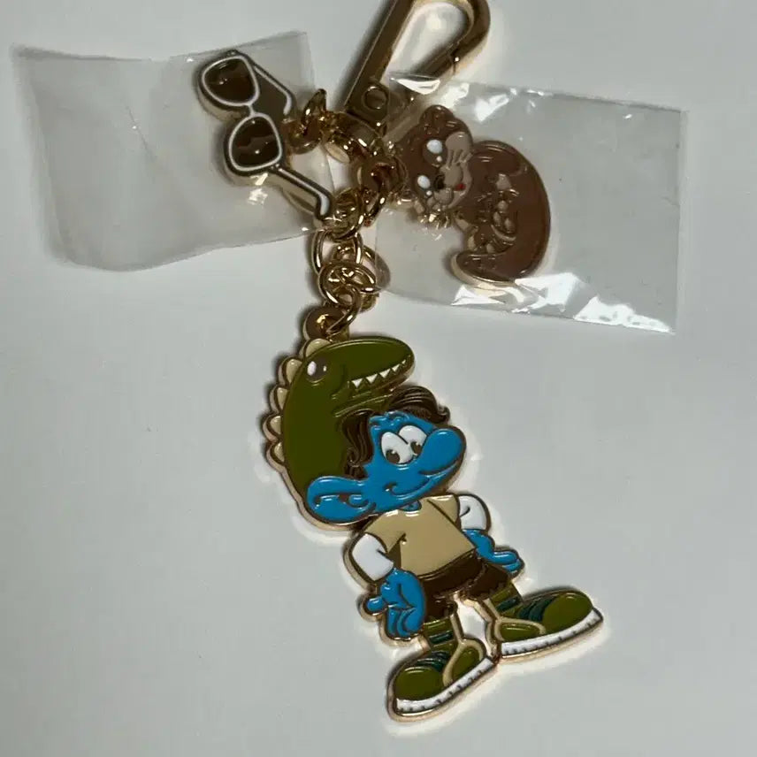 [BUNJANG] Seventeen Dino Smurf Keyring / 세븐틴 이삭토스트 디노 스머프 키링