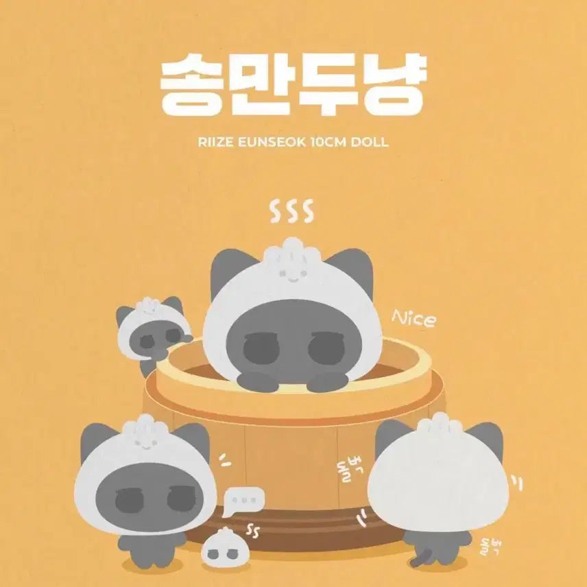 [BUNJANG] RIIZE Eunseok Songmandu Cat Doll / 라이즈 은석 송만두냥 인형 양도 판매