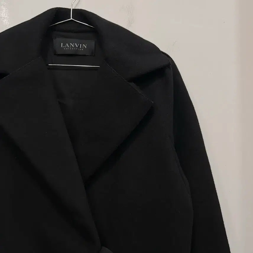 [BUNJANG] Lanvin Collection Angora Blend Double Collar Long Coat / 랑방 컬랙션 앙고라블랜드 스냅 스트링 더블카라 롱코트