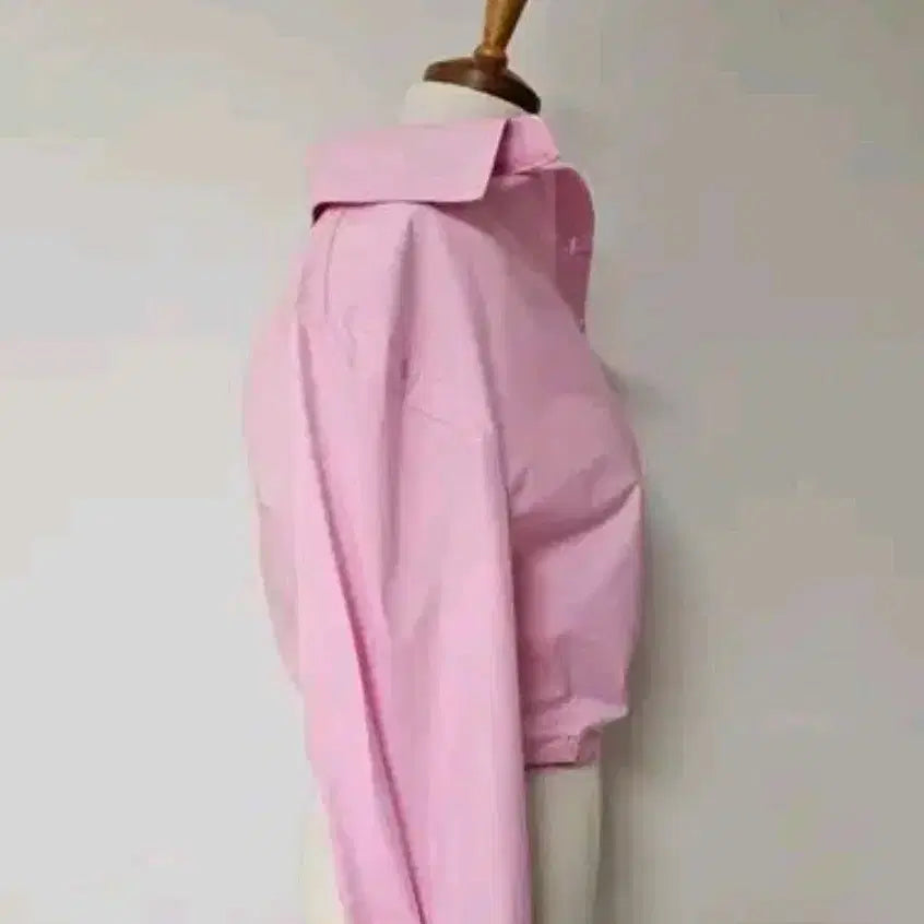 [BUNJANG] Pink Shirt Blouse / 세일바배))랩 스타일 핑크 셔츠 블라우스