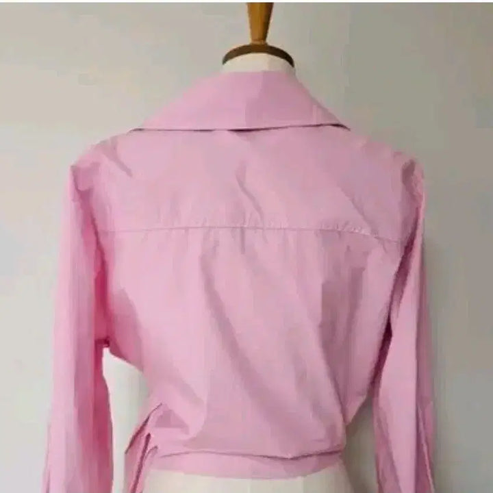[BUNJANG] Pink Shirt Blouse / 세일바배))랩 스타일  셔츠 블라우스
