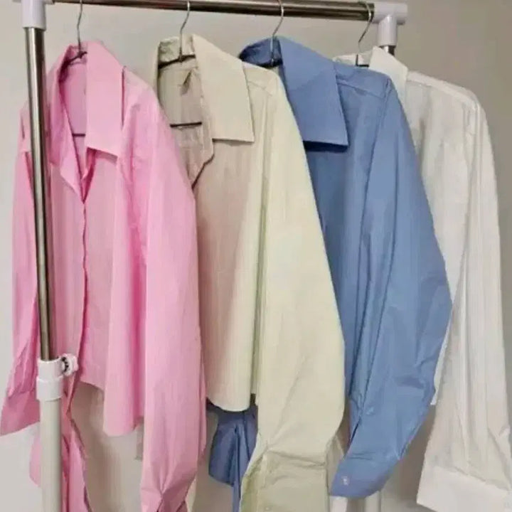 [BUNJANG] Pink Shirt Blouse / 세일바배))랩 스타일  셔츠 블라우스