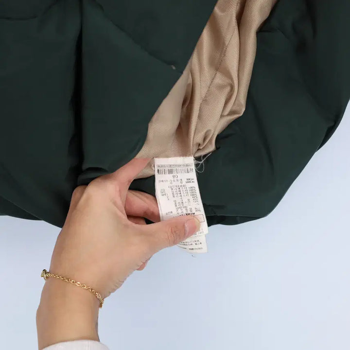[BUNJANG] Beanpole Women's Goose Down Hooded Padded Jacket / [90] 빈폴 여성 구스다운 후드패딩점퍼 0102H1