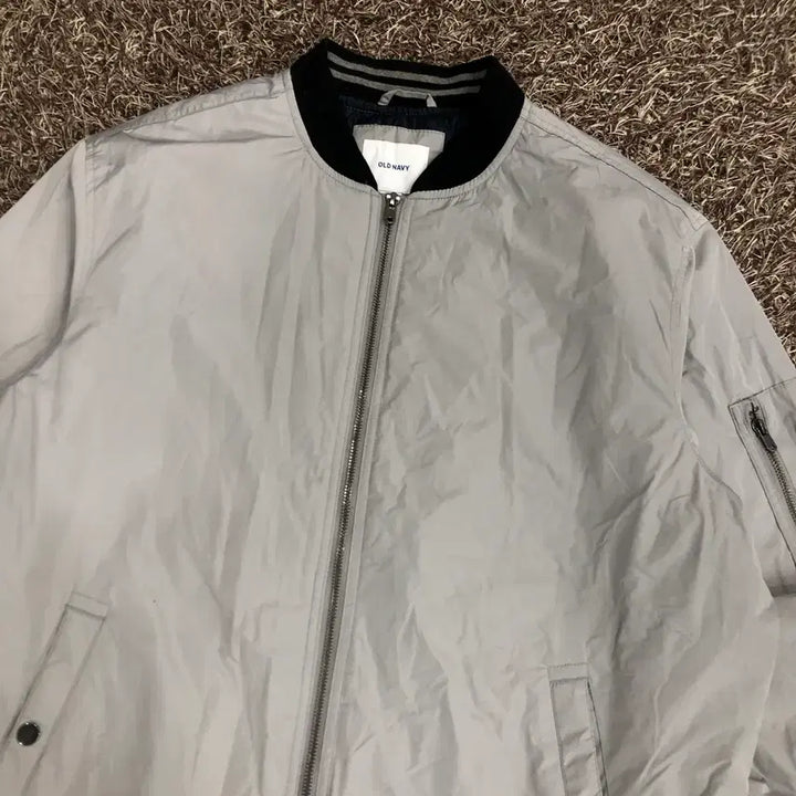 [BUNJANG] Old Navy Bomber Jacket / XL 올드네이비 그레이 봄버 항공 자켓