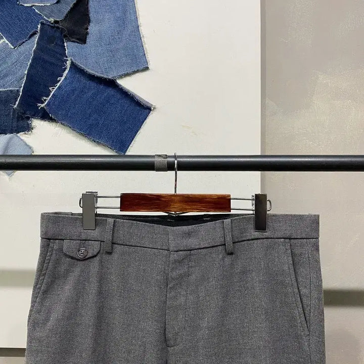 [BUNJANG] Casual Classic Slacks Pants / (34인치) 크레뮤 캐주얼 클래식 슬랙스 정장바지 팬츠