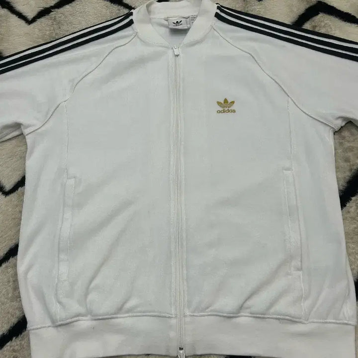 [BUNJANG] Adidas SST Terry Track Top / White / [L]아디다스 SST 테리 재질 트랙탑/화이트