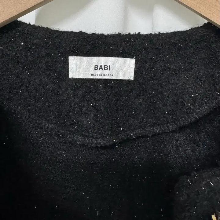 [BUNJANG] BABI Black Tweed Crop Jacket / BABI 블랙 트위드 크롭 자켓