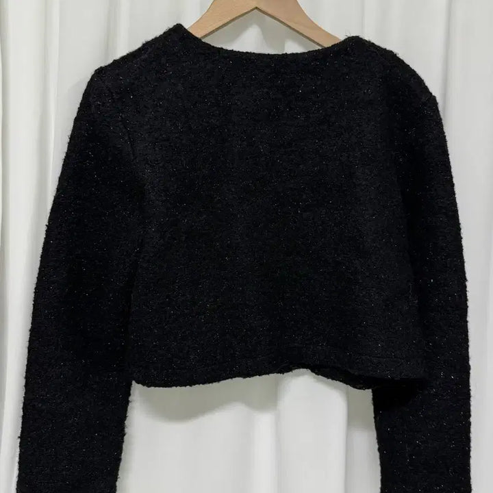 [BUNJANG] BABI Black Tweed Crop Jacket / BABI 블랙 트위드 크롭 자켓