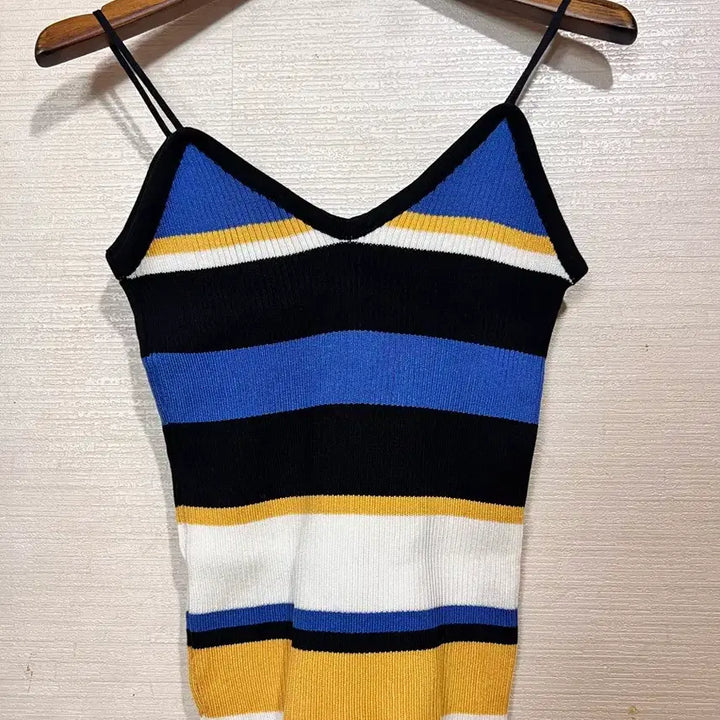 [BUNJANG] Striped Knit Bustier / 스트라이프 니트 단가라 뷔스티에