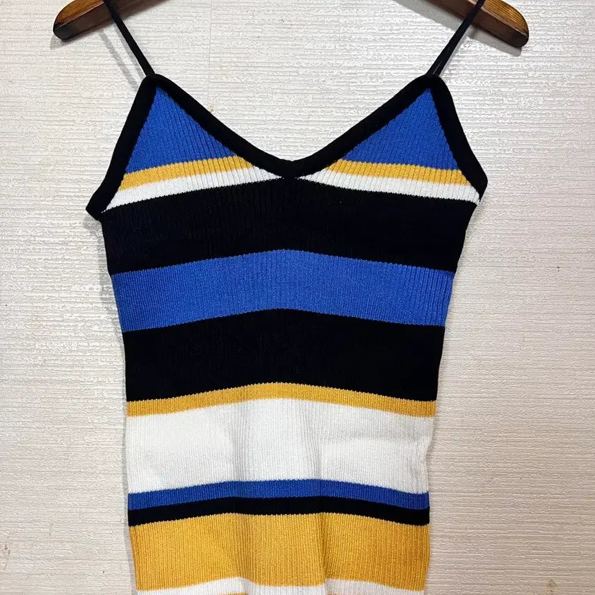 [BUNJANG] Striped Knit Bustier / 스트라이프 니트 단가라 뷔스티에