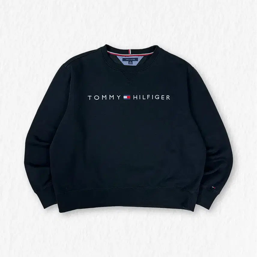 [BUNJANG] Tommy Hilfiger Cropped Sweatshirt / 타미힐피거 기모 크롭 맨투맨