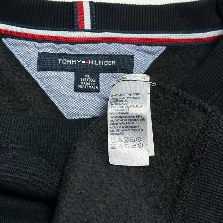 [BUNJANG] Tommy Hilfiger Cropped Sweatshirt / 타미힐피거 기모 크롭 맨투맨