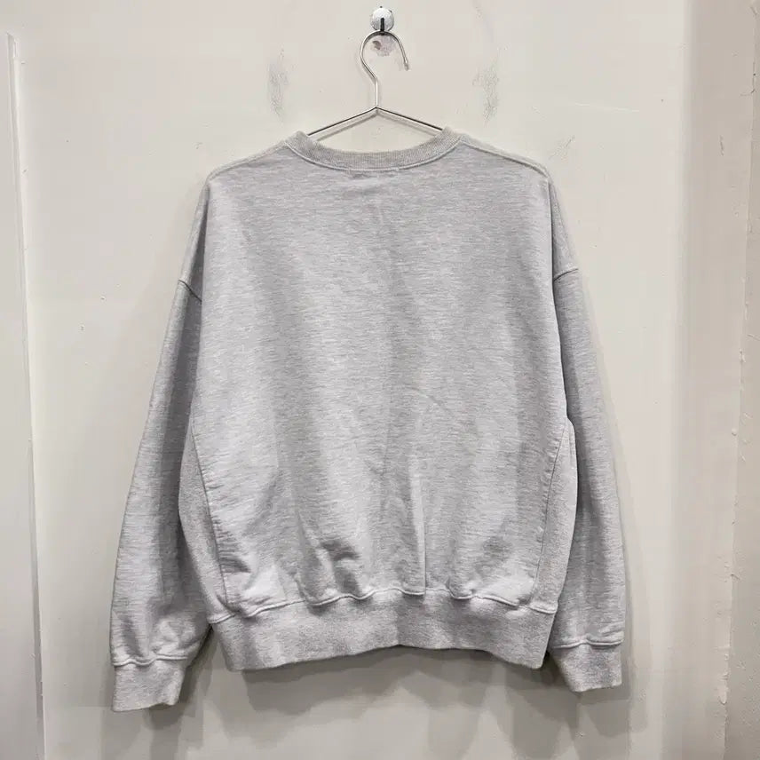 [BUNJANG] Mardi Mercredi Gray Purple Flower Sweatshirt / 마르디 메크르디 그레이퍼플 플라워 맨투맨