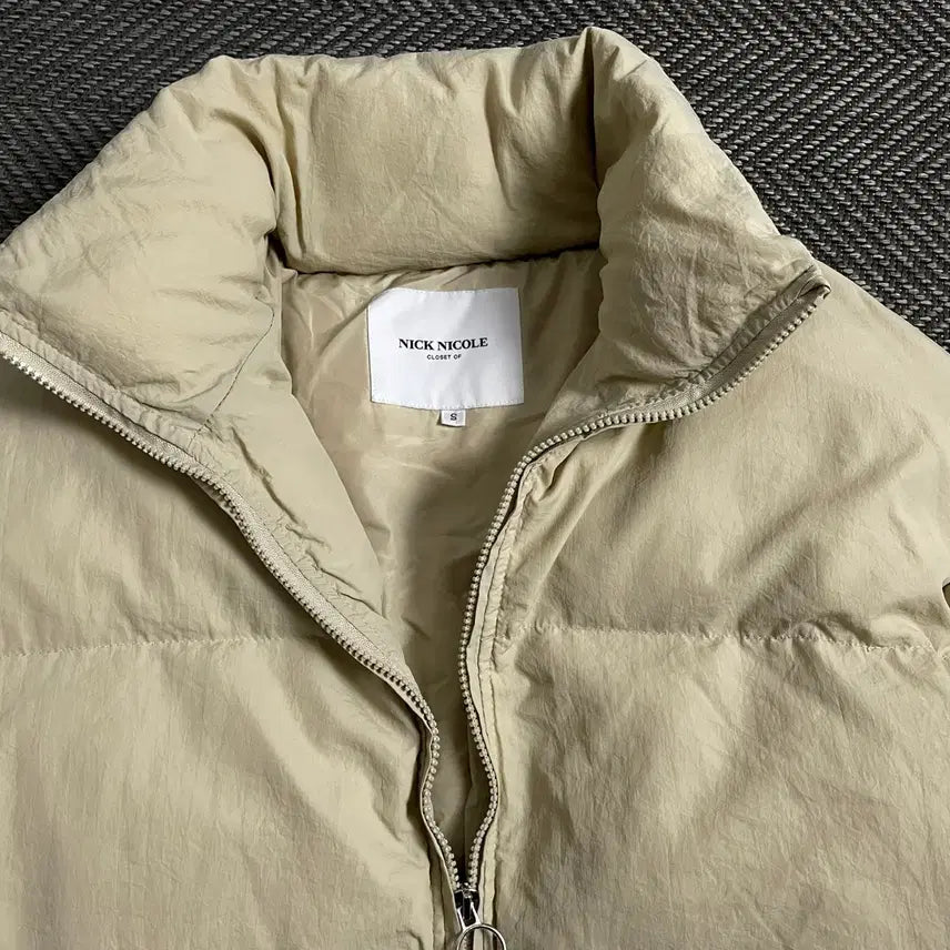 [BUNJANG] NICK NICOLE Beige Short Padded Jacket / NICK NICOLE 베이지 숏 패딩 자켓y 4439