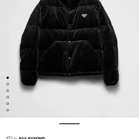 [BUNJANG] Prada Corduroy Padded Jacket / 프라다 코듀로이패딩 m사이즈판매
