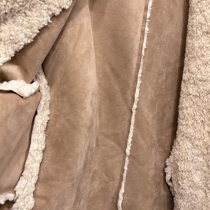 [BUNJANG] Bia Suede Long Fur Jacket / 비아 스웨이드 안감 헤어리 롱 퍼자켓