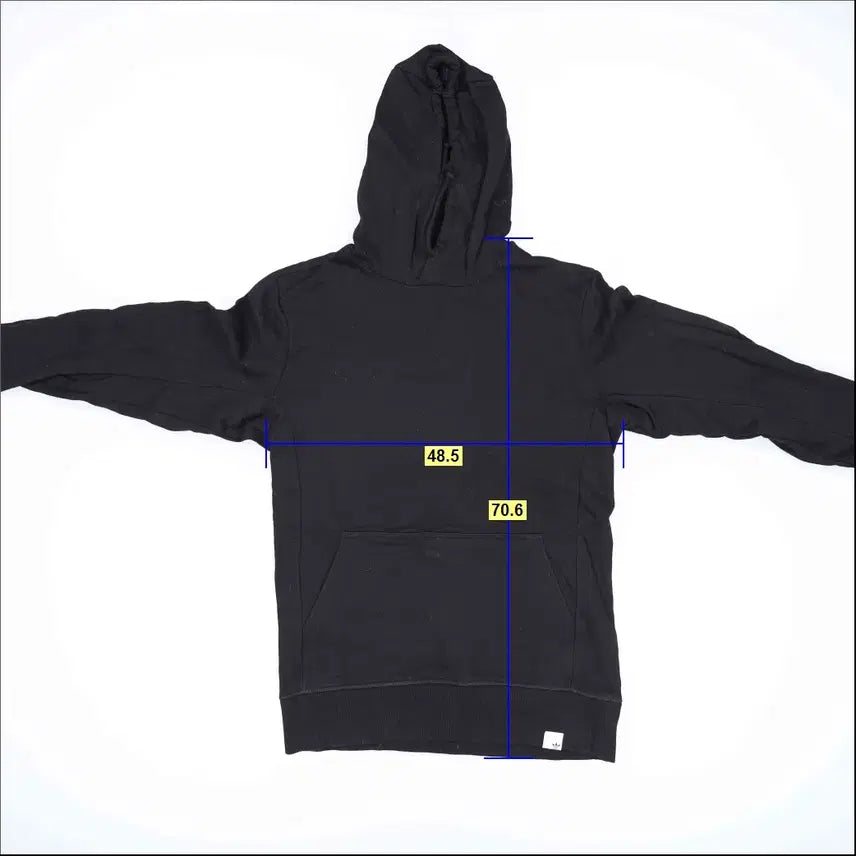 [BUNJANG] Adidas Black Hoodie / [L] 아디다스 블랙 후드티셔츠 0105H1