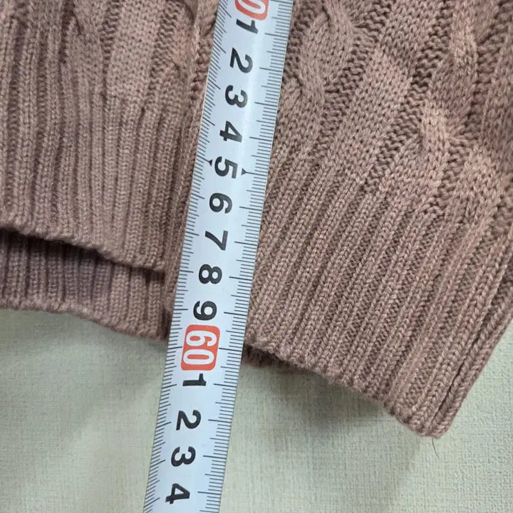 [BUNJANG] V-Neck Cable Knit / 여성FREE 인디핑크 브이넥 케이블 니트 L9958