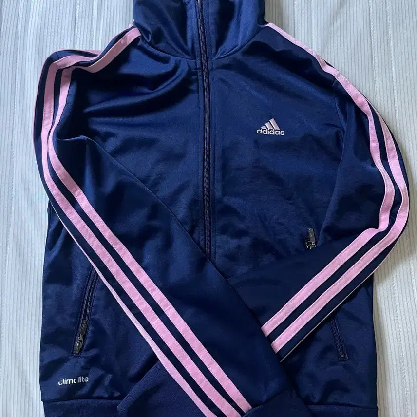 [BUNJANG] Adidas Navy Pink Jersey / 아디다스 네이비핑크 져지