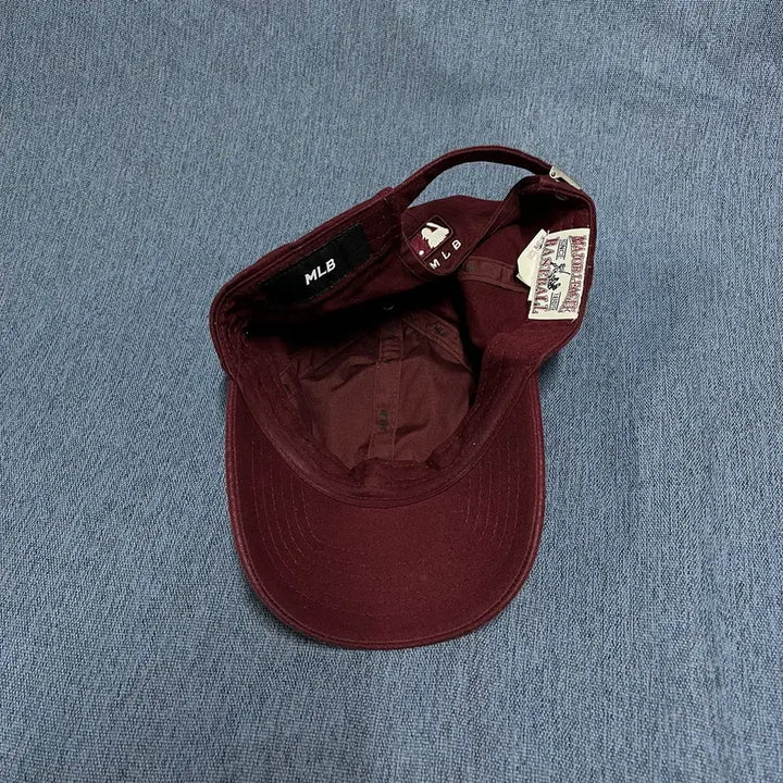 [BUNJANG] MLB FREE Cap / MLB la 와인색 캡모자 볼캡 FREE