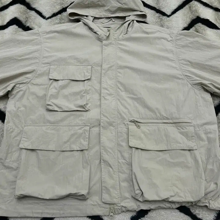 [BUNJANG] [XL] Prism Works CN Utility Nylon Parka/Ivory / [XL]프리즘웍스 CN 유틸리티 나일론 파카/아이보리