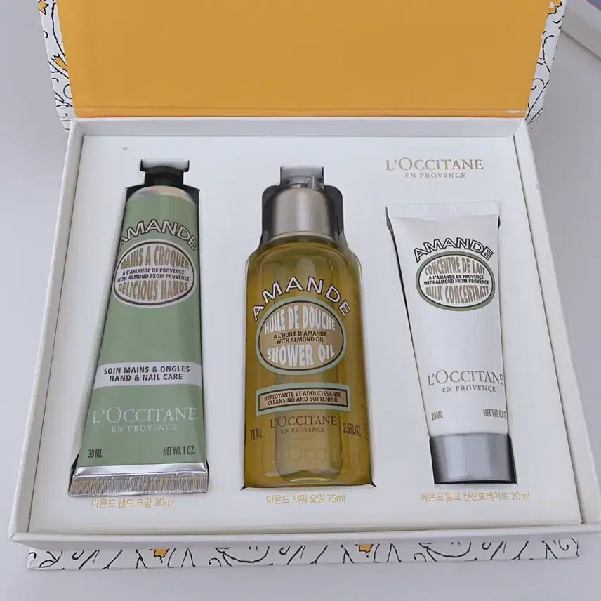 [BUNJANG] L'Occitane Almond Collection / 록시땅 아몬드 기프트 컬렉션 3종 국문택