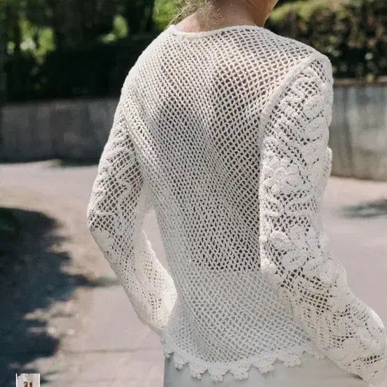 [BUNJANG] Zara Embroidered Lace Top / 자라 자수 레이스탑