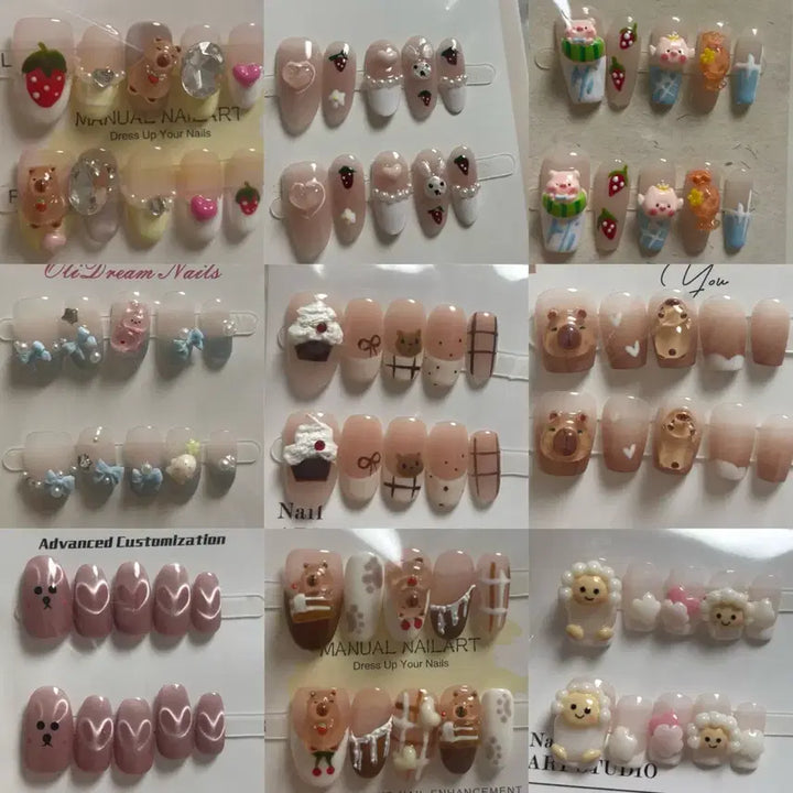 [BUNJANG] Custom Nail Tip Set / xs수제네일팁 캐릭터팁