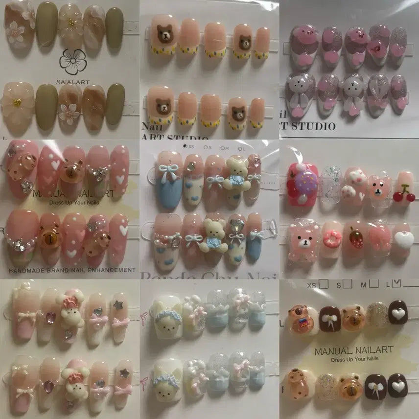 [BUNJANG] Custom Nail Tip Set / xs수제네일팁 캐릭터팁