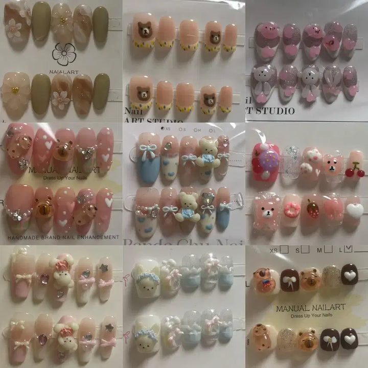 [BUNJANG] Custom Nail Tip Set / xs수제네일팁 캐릭터팁