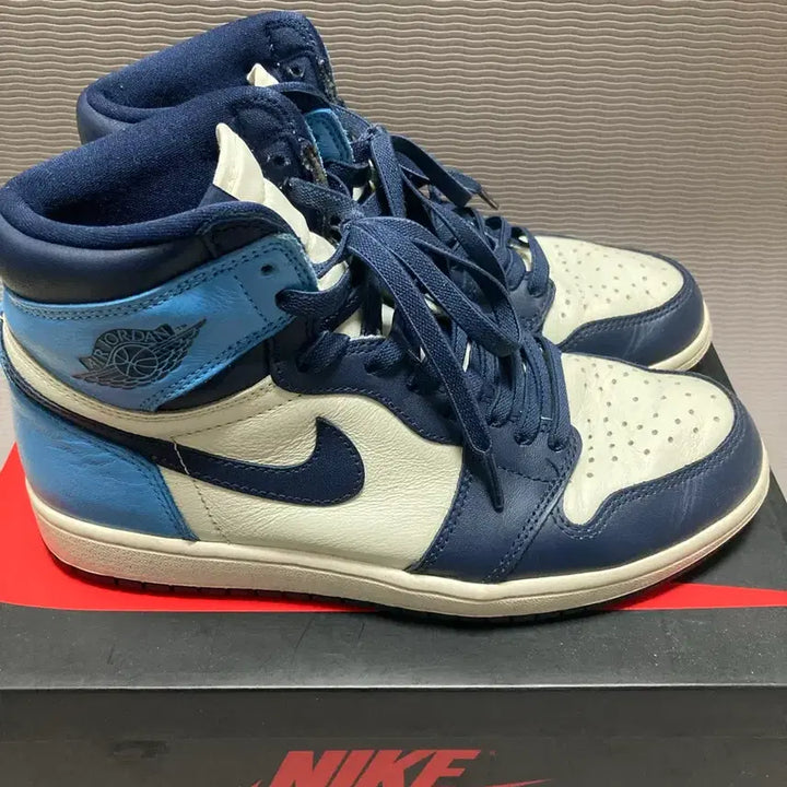 [BUNJANG] Air Jordan 1 Retro High Obsidian UNC / 조던1 레트로 하이 옵시디언 UNC 265 박풀