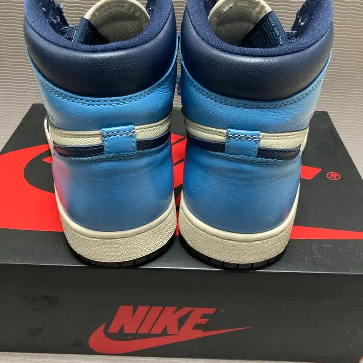 [BUNJANG] Jordan 1 Retro High Obsidian UNC 265 Full Package / 조던1 레트로 하이 옵시디언 UNC 265 박풀