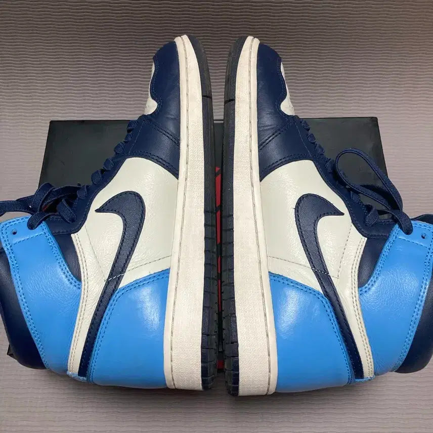 [BUNJANG] Jordan 1 Retro High Obsidian UNC 265 Full Package / 조던1 레트로 하이 옵시디언 UNC 265 박풀